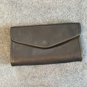 Coach Dark Navy Leather Men's Clutch